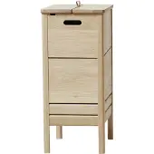Form & Refine A Line wasmand Wit eiken