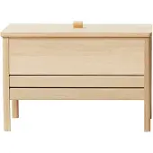 Form & Refine A Line Opbergbank 68 Cm Wit Geolied - Bankjes Eiken White Oak - 2131