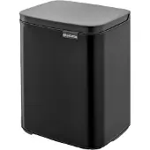 Brabantia Bo afvalemmer 7 liter met kunststof binnenemmer matt black