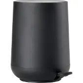 Zone Denmark Nova Pedaalemmer - Prullenbak Badkamer Softclose - Afvalemmer Klein - Toilet & Badkamer Accessoires - Kunststof - 3 liter - 23,5 x 20,5 cm - Zwart