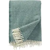 Klippan Yllefabrik Stella Plaid 130x200 Cm Cactus - Plaids & dekens Lamswol Green - 202211