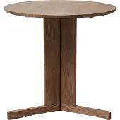 Form & Refine Trefoil eettafel Ø75 cm Gerookte eik