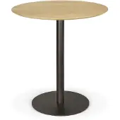 Ethnicraft Blend Tafel Ø70 Cm Donkerbrons / - Eettafels & bartafels Eiken Oak - 51945