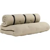 Karup Buckle-up Bank Met Riem Voor Buiten / Zwart - Slaapbanken Acryl Beige - 801402402140
