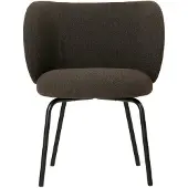 Ferm Living Rico Dining Hallingdal Stoel Donkergrijs - Stoelen Bouclé - 1104266649