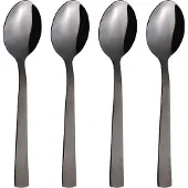 Aida Raw dessertlepel 4-pack Zwart