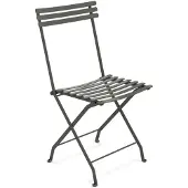 Ethimo Flower Inklapbare Stoel - Tuinstoelen Gegalvaniseerd Staal Mud Grey - FLSPB40