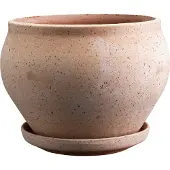 Bergs Potter Delphi pot met schotel 2-delig Roze, Ø24 cm, low