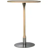 Mavis Rod Bartafel Wit Gepigmenteerd Ø70 Cm - Eettafels & bartafels Eiken White Pigmented Oak - 1309870RH