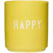 Design Letters favoriete mok 25 cl Happy-yellow