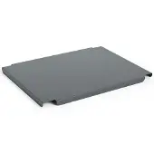 HAY Colour Crate Metal Medium Deksel - Manden Gepoedercoat Staal Charcoal - AC458-A602-AC37