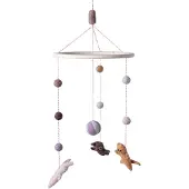 Sebra Mobiel Ø22 Cm Teeny Toes - Kinderkamerdecoratie Wol Multi - 801820008