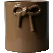 DBKD Bow pot Ø14 cm Shiny nougat