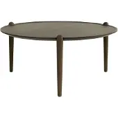 Design House Stockholm Aria Tafel Ø90 Cm H42 Cm Donker Eiken - Eetkamersets Massief Eiken Dark Oak - 2838-7800