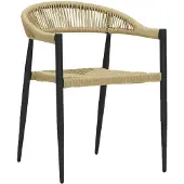 House Doctor Coon stoel naturel/zwart