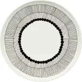 Marimekko Siirtolapuutarha bord Ø 25 cm White-black