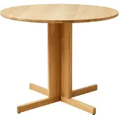 Form & Refine Trefoil eettafel Ø90 cm Eikenhout