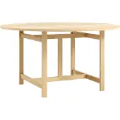 MOEBE Round Eettafel Ø130 Cm - Eettafels & bartafels Eiken Oak - HFDTO130