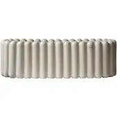 DBKD Mist Oval Pot Xl Taupe - Bloempotten Keramiek Mole - 2019004SM