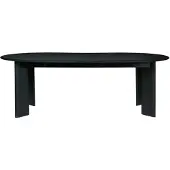 Ferm Living Bevel Extendable eettafel Zwartgeoliede beuk, incl. 2 verlengblad
