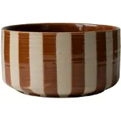 DBKD Line decoratieschaal Ø16 cm Stripe nougat