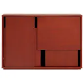 Design House Stockholm Layer Bijzettafel 120 Cm Rood - Dressoirs en buffetkasten Eikenfineer Red - 3540-4000