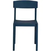 Mavis Rod Stoel Donkerblauw - Stoelen Beuken Dark Blue - 1609MB