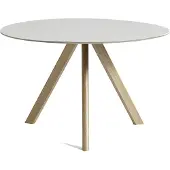 HAY Cph 20 2.0 Tafel Ø120 Cm Gelakt Op Waterbasis Eiken / Gebroken Wit - Eettafels & bartafels Linoleum Offwhite - AE815-A530-AR08
