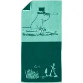 Arabia Moomin badhanddoek 70x140 cm Moominpapa blauwgroen