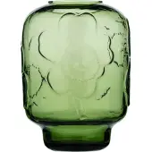 Marimekko Unikko Glazen Vaas 18 Cm Olijfgroen - Vazen Glas Olive - 075369-600