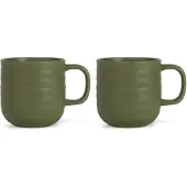 Sagaform Ellen Mok 37 Cl Pak Van 2 Groen - Koffiekopjes Steengoed Green - 5018421
