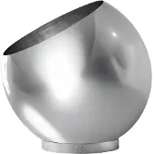 AYTM bloempot Globe, Ø 43 cm, zilver, roestvrij staal Globe, chroom / zilver, Roestvrij staal, Design