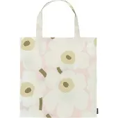 Marimekko Pieni Unikko tas 44x43 cm Pink-off white-sand