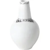 Royal Copenhagen Black Lace Vaas 15 Cm - Vazen Porselein White - 1068628