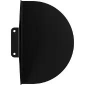 MOEBE Nachtkastje Halvemaanvormig Zwart - Nachtkastjes Gepoedercoat Staal Black - BDSTBL