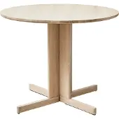 Form & Refine Trefoil eettafel Ø90 cm Wit eiken
