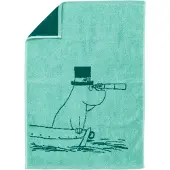 Arabia Moomin handdoek 50x70 cm Moominpapa blauwgroen