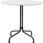 Gubi Carmel Bistro eettafel 75x75 cm Clam white-black semi matt