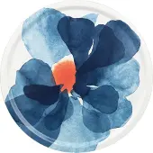 Marimekko Valssi dienblad Ø46 cm White-blue-orange