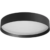 Loom Design LED-plafondlamp Lucia, dimbaar, zwart, Woon-/ Eetkamer, Aluminium, Modern, LED plafondlamp