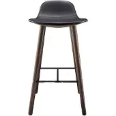 Please wait to be seated Yuuga Barkruk H75 Cm Gerookt /Zwart - Barkrukken Eiken Black - 702013001