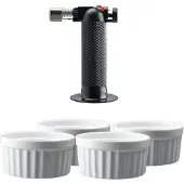 Dorre Fire Brulée Burner Set Vit/svart - Bakvormen Mix - 3-7160