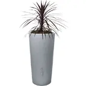 Graf GARANTIA STONE 2in1 beplantbare regenton 210 Liter silver incl. plantenschaal