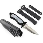Cressi Grip Knife Zwart,Zilver