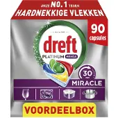 Dreft Vaatwastabletten Platinum All In One Miracle 90 stuks
