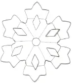 Nordwik koekjesvorm sneeuwvlok Groot