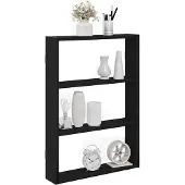 vidaXL Wandschap 43x9x60 cm bewerkt hout zwart