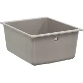 vidaXL Wasbak 80% Kwarts en 20% Hars 370 x 460 mm Grijs