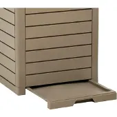 vidaXL Vuilnisbak voor buiten 41x41x86 cm polypropeen lichtbruin