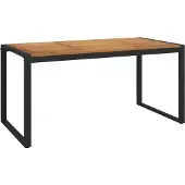 vidaXL Tuintafel met U-vormige poten 160x80x75 cm massief acaciahout